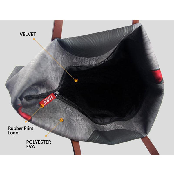 Floral Print Tote Bag