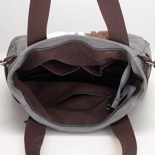 Cute Cat Canvas Tote Bag