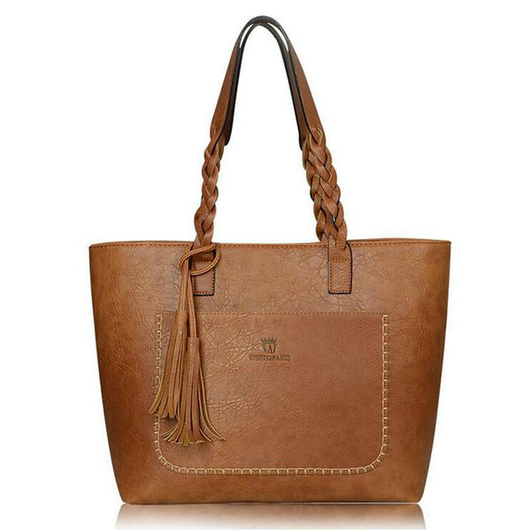 Vintage Tassel Tote Bag