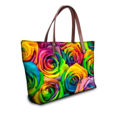 Floral Print Tote Bag
