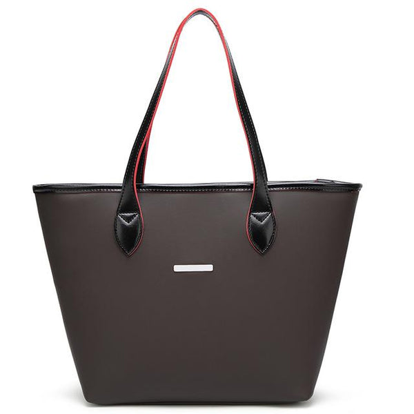 Candy Color Strap Chrome Tote Bag