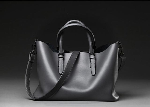 Elegant Chrome Two Way Tote Bag