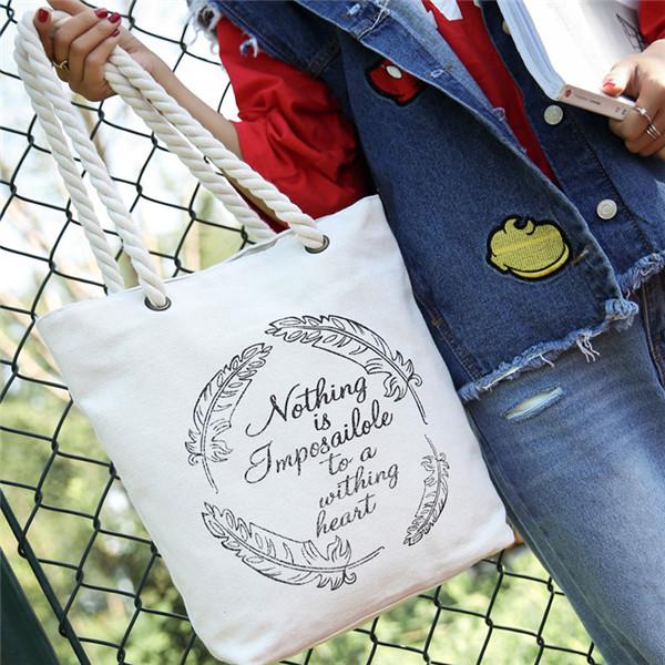 Simple Pearl White Tote Bag