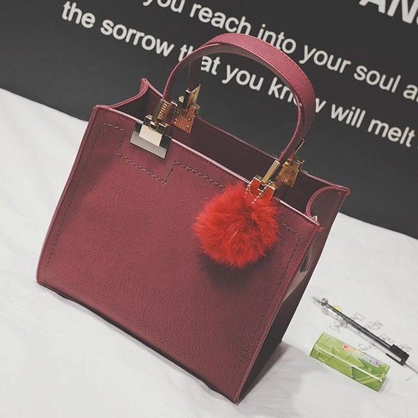 Casual Suede Tote Bag